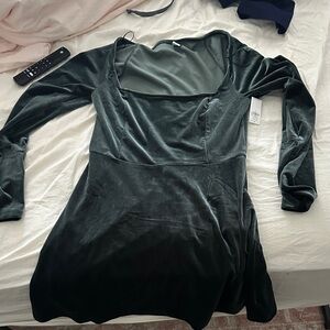 Old Navy Deep Green Velvet Top